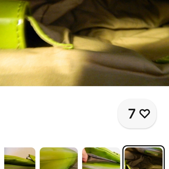New MAXXIUM GREEN PATENT SHOULDER BAG - Picture 8 of 9
